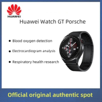 Original Huawei WATCH GT 3 Porsche designed black titanium strap 46mm dial ECG analysis sports smart watch genuine.