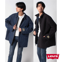 Levis 男款 和式雙面穿鋪棉牛仔外套 / 黑藍瑪瑙