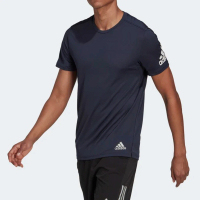 【adidas 愛迪達】Run It Tee M 男 T恤 輕量 透氣 吸濕 排汗 運動 跑步 短袖 上衣 橘(HL3966)