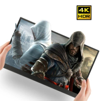 15.6 Inch 4K mini DP Portable Monitor For PC Laptop NUC UHD Gaming IPS Screen For PS4 XBOXONE NS Switch With HDR Speaker