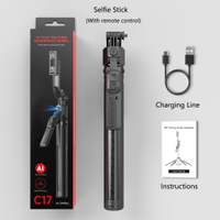 C17 Auto Tracking Smart Shoot Robot Cameraman 360 Face Phone Holde AI Shooting Selfie Stick Gimbal S