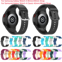 20mm New bracelet For Samsung Galaxy Watch 4 5 Classic 5 pro 46mm 42mm/Galaxy Watch 6 44mm 40mm band silicone Strap Curved end