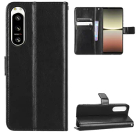 Flip Wallet PU Leather Case for Sony Xperia 5 IV Mobile Phone Case Cover with Card Slot Holders Sony Xperia 10 IV/Xperia 1 IV