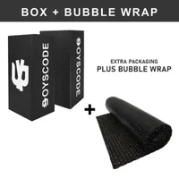 BOYSCODE Kardus Box Packaging Exclusive Hitam Box 01 + Bubble Wrap