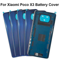 Back Cover For Xiaomi Poco X3 Back Battery Rear Housing Door Cover For Xiaomi Poco X3 NFC Back Housing