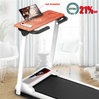 A2 Foldable Fitness Treadmill Home Folding Running Machine Multifunctional Electric Walking Machine With Handrail Tabletop 220V