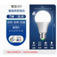 LED雷達感應燈泡7w
