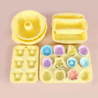 烘培套裝矽膠蛋糕模56件套多士盤耐高溫烤盤甜甜圈馬芬杯工廠現貨