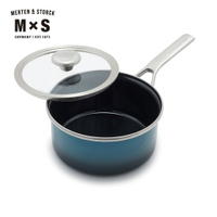 【德國Merten &amp; Storck 】MxS單柄不鏽鋼琺瑯鍋 18cm漸層藍