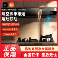 小米米家歐式頂吸煙灶套裝抽油煙機S2+5.2KW燃氣灶大火力廚房家用-貼心優衣家居
