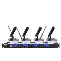 4-Channels Gooseneck Conference Wireless Microphone System