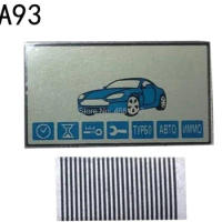 Wholesale A93 LCD display screen for Russian 2-way Car Alarm System Starline A93 LCD Remote Control Keychain A93 Key Fob Chain