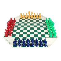 4-Way Chess Set Four Player Chess Board Game Combination Chess Game Unique Chess Set for Adult and Kid Travel Family