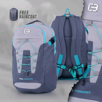 Kelvas FREE RAINCOAT Tas Backpack Pria Tas Punggung Tas Gendong Ransel Cowok Tas Kasual Elegan Bahan