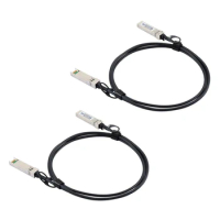 2Pcs 2M DAC Cable 10G SFP+DAC Cable Passive Direct Attach Copper Twinax Cable 30AWG For Ubiquiti Mikrotik Zyxel