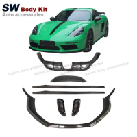 Carbon Fiber YG Style Aerodynamic Body Kit For Porsche Boxster 718 With Upgraded Front Lip And Side Skirt Diffuser Spoiler
