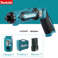 Makita Original DF012DSE DF012D 7.2V Rechargable Cordless Electric Screwdriver Compact Driver Foldable Hand Drill Power Tool