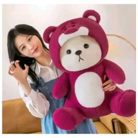 boneka bear custom 65 cm Stitch ungu 65cm