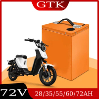 GTK 72V 60AH Lithium ion battery 72V 28AH 35AH 55AH 75AH uses BMS 1000W-5000W golf club bicycle tricycles AGV