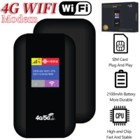 4G LTE WIFI Router Card 4G Modem Wireless Router Mini Outdoor Hotspot Pocket with Sim Card Slot Repeater Car Mobile Wifi Hotspot