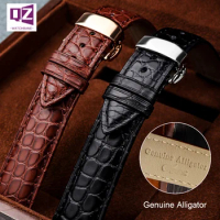 Genuine alligator leather Watch Strap 18mm 19mm 20mm 21mm 22mm 24mm watchband mens watch band crocodile skin bracelet belts
