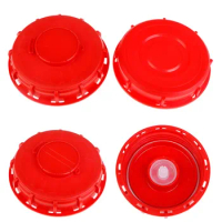 Red IBC Lid Water Liquid Storage IBC Tank Fitting Plastic Cover Cap Adaptor