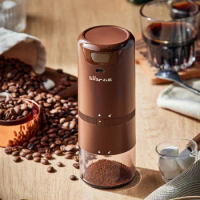 Electric Coffee Grinder Coffee Grinder, Small and Lightweight Hand Ground Coffee Bean Grinder, Powder Grinder and Food Processor