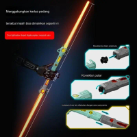 Mainan Anak Laki Laki Pedang Lightsaber 2 In 1 Laser Light Saber Led Pasti Ori