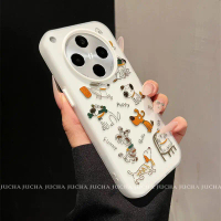 2026 Suitable Oppofindx8Ultra Phone Case Cartoon Cute Findx8 High-end Phone Case Line Graffiti Dog
