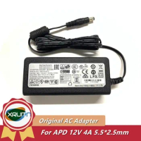 Genuine 48W AC Adapter Charger For APD 12V 4A 5.5x2.5mm DA-48T12 DA-48Q12 WD My Book Duo 3.5Inch Mobile Hard Disk Power Supply