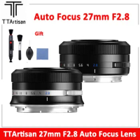 TTArtisan 27mm F2.8 Auto Focus APS-C Mirrorless Camera Lens for Fuji X-Mount X-A1 X-Pro3 Nikon Z Z50 Z5 Sony E-Mount