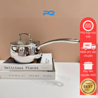 quánh inox 316 chockmen 14cm có nắp nấu cháo bột cho bé đáyliền thân 3 lớp