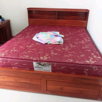 Furniture Beds tempat tidur ukuran 120x200 berbahan kayu jati kokoh dan tidak berisik model knock do