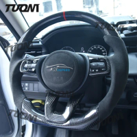 Alcantara Carbon Fiber Steering Wheel For Honda Civic Accord Fit CRV XR-V CRZ CRX ACTY VEZEL TRX200SX TRX250 Fourtrax TRX250