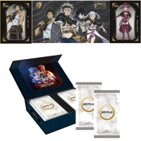 Black Clover Cards Collection Tcg Booster Packs Box Collection Japanese figure Anime Table Playing Games Kids Toys Birthday Gif