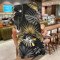 Retro Painted Leaf Phone Cover For Samsung Galaxy M22 M32 4G 5G M30S M02 M11 M51 M31 M21S M21 M31S Soft Silicone Protect Case