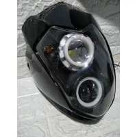 //PAKET PROJIE PROJI DAN REFLEKTOR LAMPU DEPAN HEAD LAMP SUZUKI SATRIA F 150 FU TINGGAL PASANG Foto 