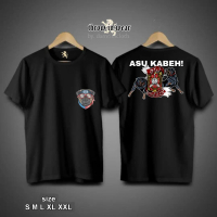 kaos asu kabeh v2 katun hitam