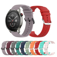22mm Strap For Amazfit GTR 4 Smartwatch Silicone Band For Huami Amazfit Bip 5/GTR 3 Pro/2 2E/GTR 47mm/Pace/Stratos 2S 3 Bracelet