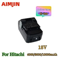 18V 6000/8000/10000mAh Li-ion Battery for Hitachi/HiKOKI 18V Cordless Power Tools for BSL1850 BSL1860 BCL1815 EBM1830 BSL1840 33