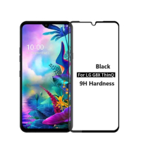For LG G8S G8X ThinQ Screen Protector Tempered Glass for lg g8s thinq lgg8x lg g8x thinq Black edge 9H Hardness Protective Glass