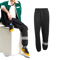 Adidas NC Pants 男款 黑色 運動 休閒 三葉草 縮口 寬鬆 口袋 長褲 JC9903