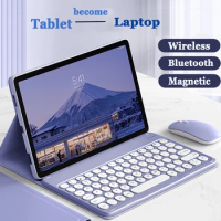Magnetic Keyboard for OPPO Pad Neo 2024 11.4" Air2 11.4 2023 Air 10.36 11 for OPPO Pad 2 11.61 Bluetooth and Mouse Folio Case