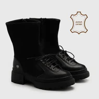 Adorable Projects - Picha Boots Genuine Leather Black - Sepatu Wanita 41