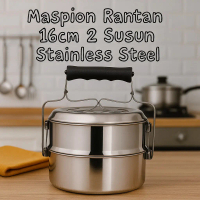 Rantang Susun 2 Stainless Steel Maspion Maxim – Tempat Bekal Makan Anti Karat, Penjaga Panas Makanan