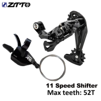ZTTO MTB Bike 11 Speed Shifter Rear Derailleur Long Cage 11S Crank Groupset 11V Complete Kit 1X11 System Bicycle Components