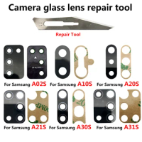 2Pcs Back Camera Glass Lens For Samsung A10S A20S A21S A70S A30S A50S A11 A31 A41 A51 A71 M21 S20 Plus Ultra Note 10 Lite Tools