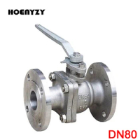 DN80 Stainless steel 304/316 Manual Flange Ball Valve Q41F-16P 1.6Mpa Flanged Valve