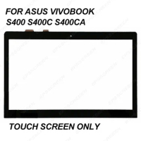 FULL TESTED for ASUS VivoBook S400 S400C S400CA digitizer panel touch screen 14" tablet front glass without frame FREE SHIPPING