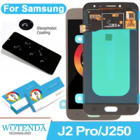 LCD Display and Touch Screen Digitizer Assembly, Adjust Brightness, Fit for Samsung Galaxy J2 Pro 2018, J250, J250F, New, 5 in